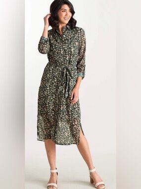 DownEast Playa midi shirt dress